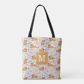Cute Capybara Boodschappentas Tote Bag (Achterkant)