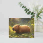 Cute Capybara Briefkaart (Staand voorkant)
