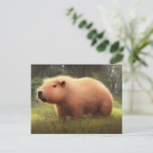 Cute Capybara Briefkaart (Staand voorkant)