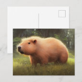 Cute Capybara Briefkaart (Voorkant / Achterkant)