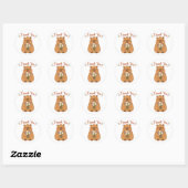 Cute Capybara Dank Je Wildbloemen Sticker (Vel)