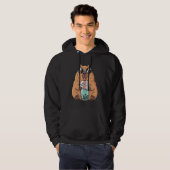 Cute Capybara Drinking Boba Kawaii Bubble Tea Anim Hoodie (Voorkant volledig)