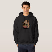 Cute Capybara Eating Ramen Bowl Japanese Anime Foo Hoodie (Voorkant volledig)