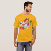 Cute Capybara Fruit Bath Spa Day Kawaii Animal Ill T-shirt (Voorkant volledig)