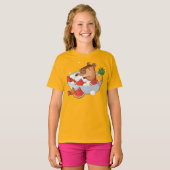 Cute Capybara Fruit Bath Spa Day Kawaii Animal Ill T-shirt (Voorkant volledig)
