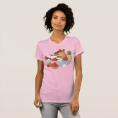 Cute Capybara Fruit Bath Spa Day Kawaii Animal Ill T-shirt (Voorkant volledig)