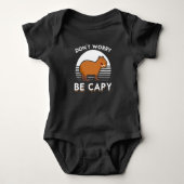 Cute Capybara Funny Zoo Animal Romper (Voorkant)