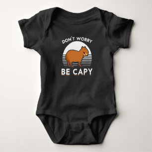 Cute Capybara Funny Zoo Animal Romper