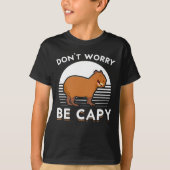 Cute Capybara Funny Zoo Animal T-shirt (Voorkant)