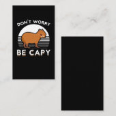 Cute Capybara Funny Zoo Animal Visitekaartje (Voorkant / Achterkant)