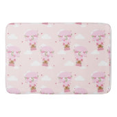 Cute Capybara Hot Air Balloon Badmat (Voorkant)