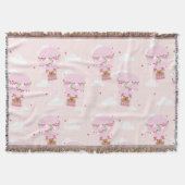 Cute Capybara Hot Air Balloon Deken (Voorkant)