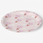 Cute Capybara Hot Air Balloon Papieren Bordje (Gekanteld)