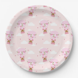 Cute Capybara Hot Air Balloon Papieren Bordje