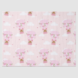 Cute Capybara Hot Air Balloon Tissuepapier