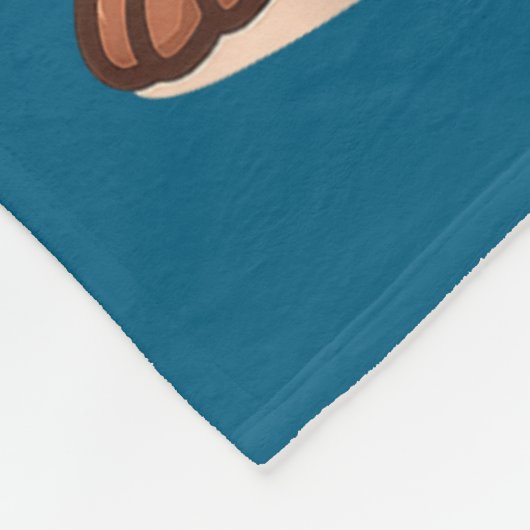 Cute Capybara Kawaii Anime Drinking Bubble Tea Lov Fleece Deken (Hoek)