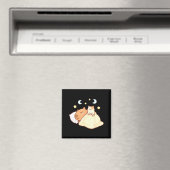 Cute Capybara Kawaii Sleep Pajamas Sleepybara Cat  Magneet (Insitu (Vaatwasser))