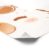 Cute Capybara Kids Birthday Party Welcome Perfect Poster (Hoek)