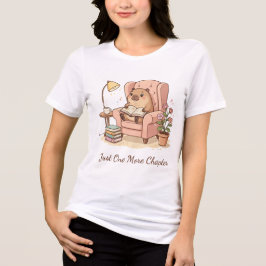 Cute Capybara Lezen Shirt – Nog Één Hoofdstuk