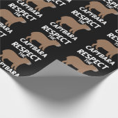 Cute Capybara Lover Animal Awareness Cadeaupapier (Hoek)