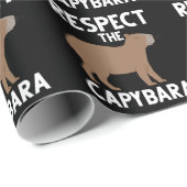 Cute Capybara Lover Animal Awareness Cadeaupapier (Rol Hoek)