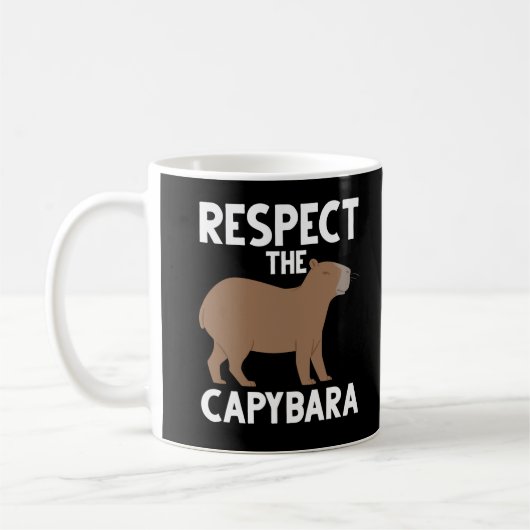 Cute Capybara Lover Animal Awareness Koffiemok (Links)