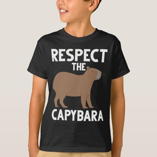 Cute Capybara Lover Animal Awareness T-shirt (Voorkant)