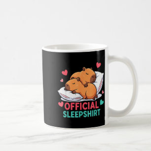 Cute Capybara Officiële Slaapshirt Knus Slaap Vale Koffiemok