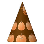 Cute Capybara on Pumpkin Halloween Party Hat Feesthoedjes (Links)