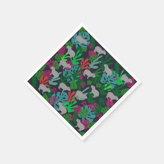 Cute Capybara Paper Napkins Servet (Hoek)