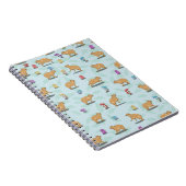 Cute capybara Pattern Notitieboek (Rechterzijde)