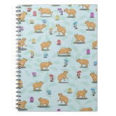 Cute capybara Pattern Notitieboek (Voorkant)