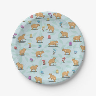 Cute capybara Pattern Papieren Bordje