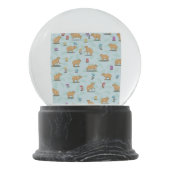 Cute capybara Pattern Sneeuwbol (Achterkant)