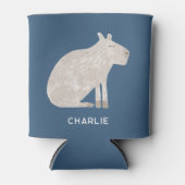 Cute Capybara Personalized Blikjeskoeler (Voorkant)