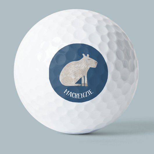Cute Capybara Personalized Golfballen