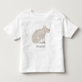Cute Capybara Personalized Kinder Shirts (Voorkant)