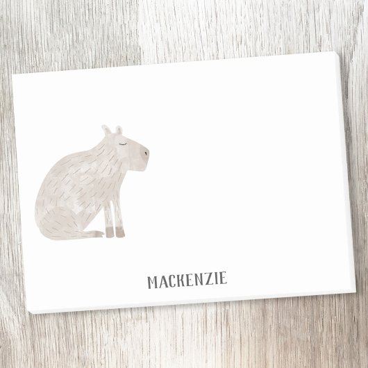 Cute Capybara Personalized Post-it® Notes