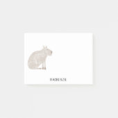 Cute Capybara Personalized Post-it® Notes (Voorkant)