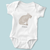 Cute Capybara Personalized Romper