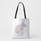 Cute Capybara Personalized Tote Bag (Voorkant)