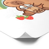 Cute Capybara Poster voor de Woonkamer (Hoek)
