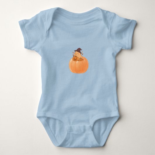 Cute Capybara Pumpkin Halloween T-Shirt (Voorkant)