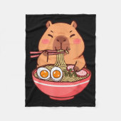 Cute Capybara Ramen Kawaii Kids Boys Girls Cool An Fleece Deken (Voorkant)