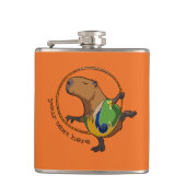 Cute Capybara Rhythmic Gymnastics Hoop Cartoon Heupfles (Voorkant)