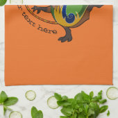 Cute Capybara Rhythmic Gymnastics Hoop Cartoon Theedoek (Gevouwen)