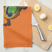 Cute Capybara Rhythmic Gymnastics Hoop Cartoon Theedoek (Quarter Fold)