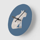 Cute Capybara Ronde Klok (Hoek)