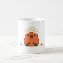 Cute Capybara Spa-dag Handdoek Tulband Mok