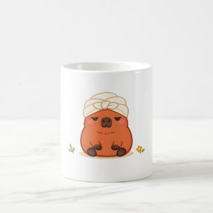 Cute Capybara Spa-dag Handdoek Tulband Mok